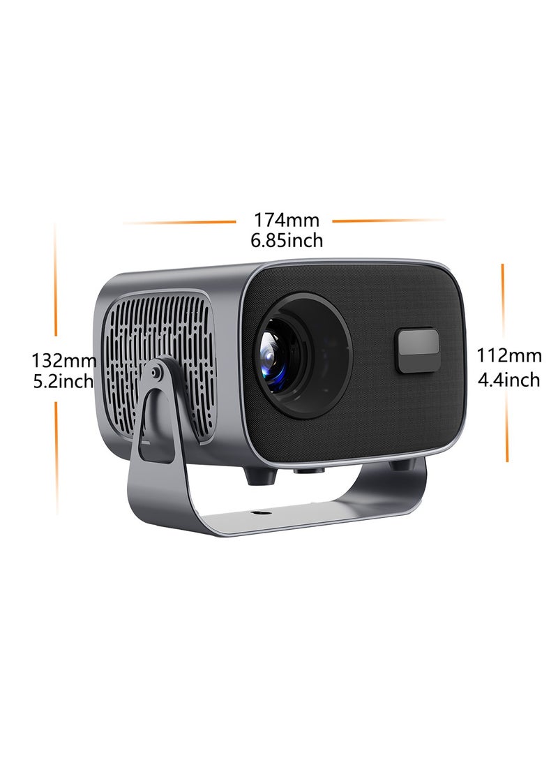 Bluejw - A10 LED Projector Portable Projector Android 11.0 Electric Focus With 5G Wifi And Auto Keystone 12000 Lumens Movie Projector,Full Hd 1080P Supported 360°Angle Adjustment Video Projector For Home Theater Game Projector Office - Image 1