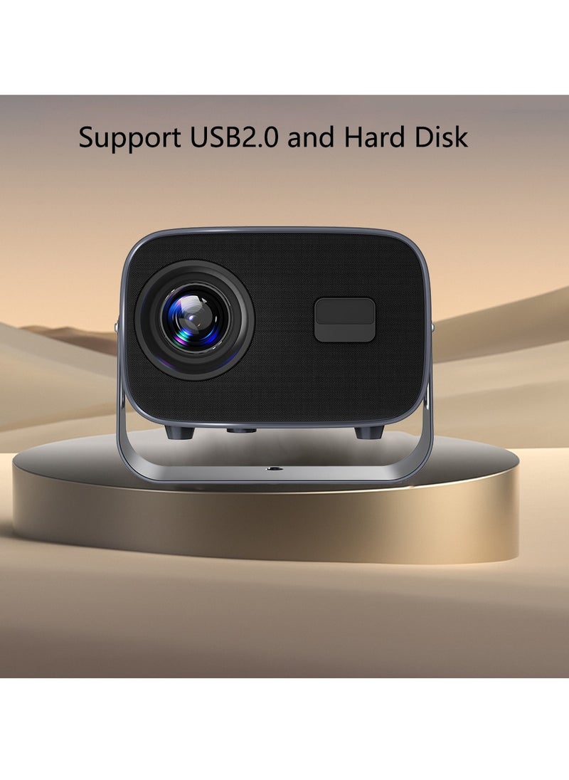 Bluejw - A10 LED Projector Portable Projector Android 11.0 Electric Focus With 5G Wifi And Auto Keystone 12000 Lumens Movie Projector,Full Hd 1080P Supported 360°Angle Adjustment Video Projector For Home Theater Game Projector Office - Image 1