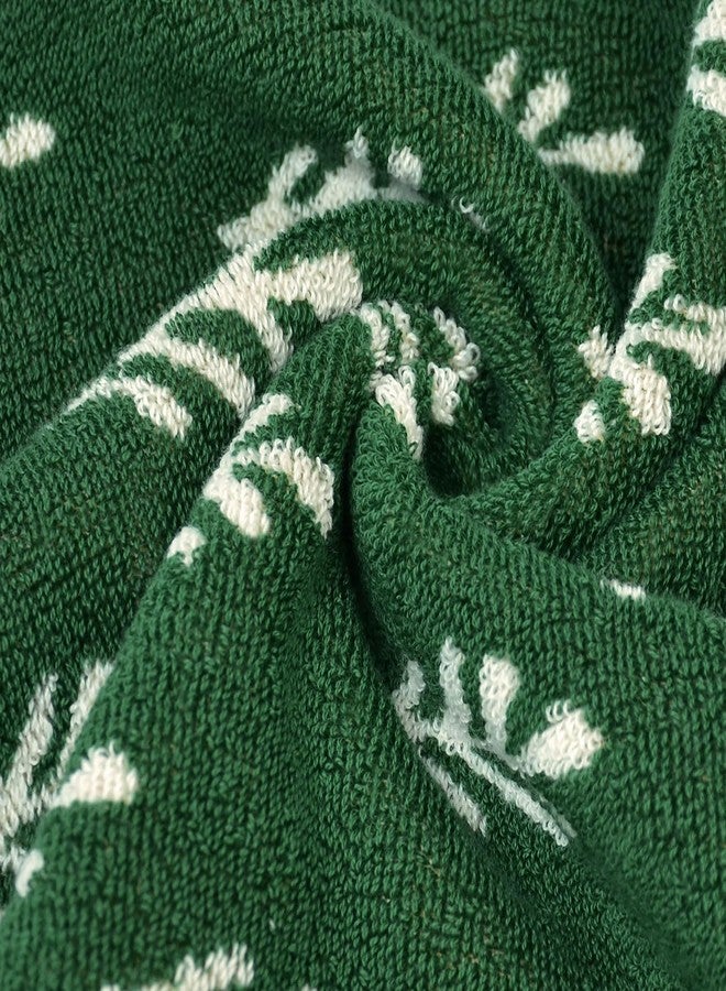 Jacquotha Christmas Hand Towels Set of 2 - Decorative Towels for Kitchen Bathroom Winter Decor Xmas Gifts, Cotton Towel Daily Luxury & Holiday Cheer, Forest Green Trees - Image 5