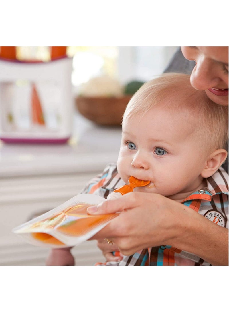 Fruit Puree Squeezer Reusable Kid Pouches Feeding Kit Infant Food Squeeze Station Portable Picnic Bag Sport Supplement Bag for Babies Toddlers - Image 3