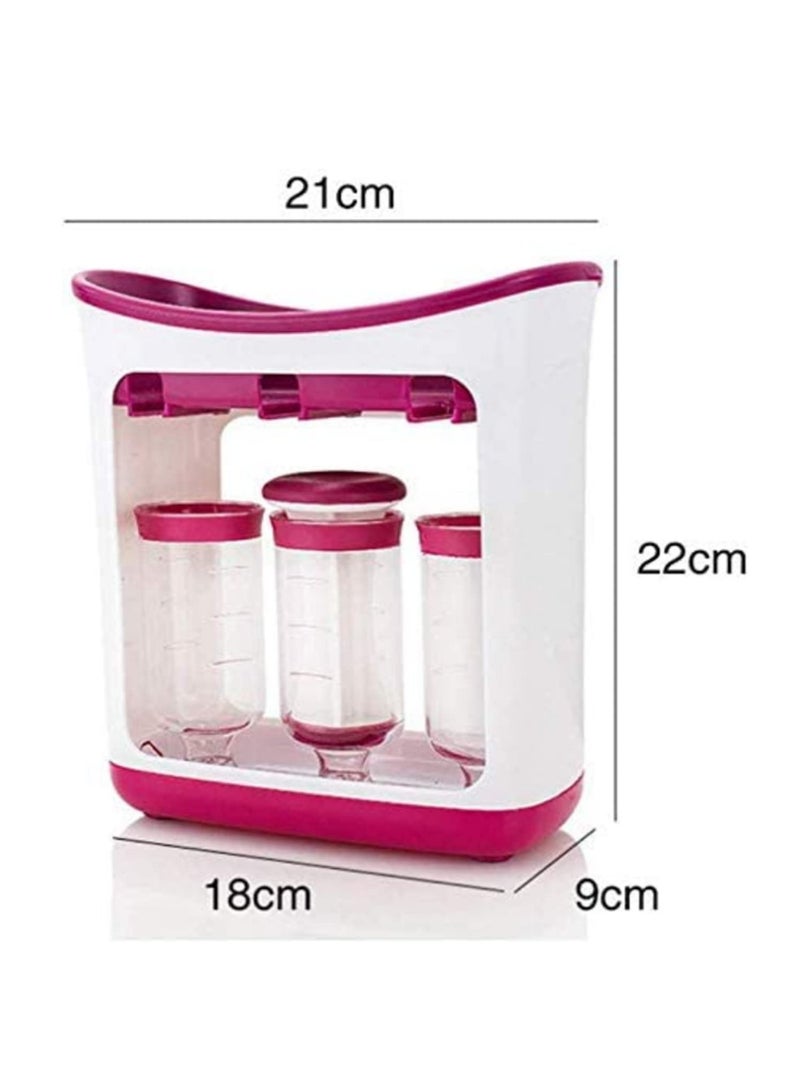 Fruit Puree Squeezer Reusable Kid Pouches Feeding Kit Infant Food Squeeze Station Portable Picnic Bag Sport Supplement Bag for Babies Toddlers - Image 2
