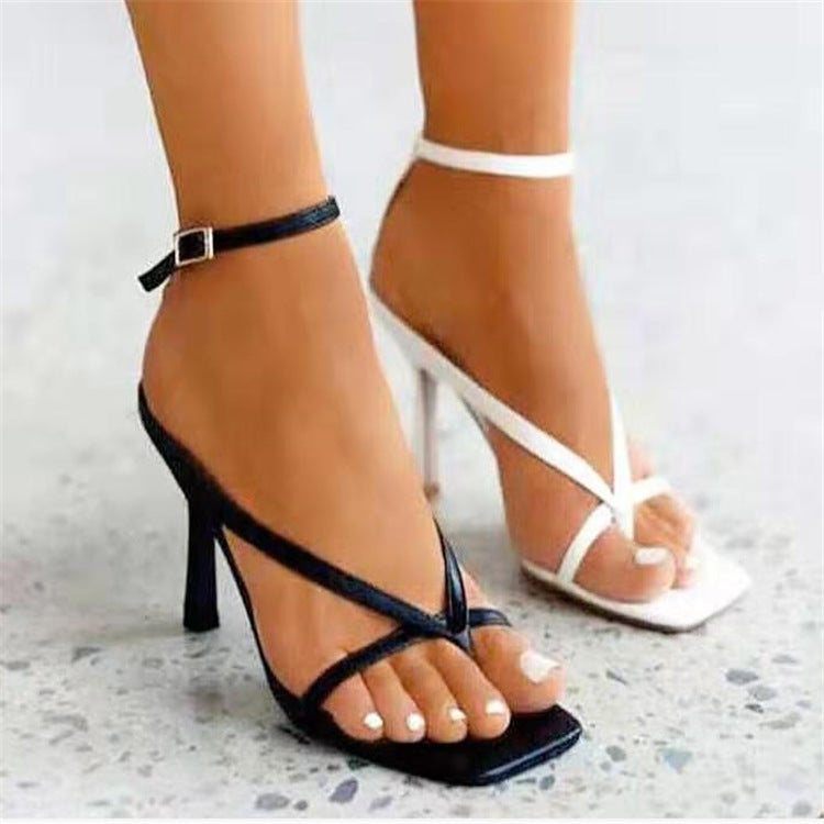 Sandal Heels Shoes2024 Super High Heels Toe Sandals Plus Size - Image 2