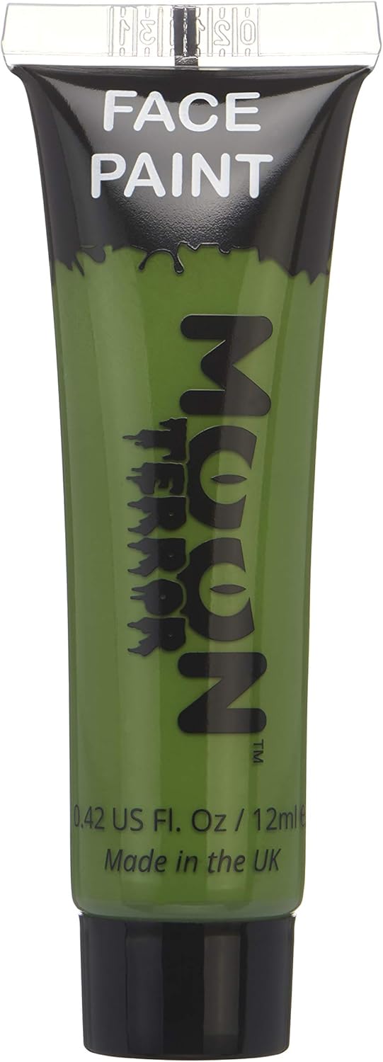 Halloween Face Paint Body Paint by Moon Terror Zombie Green SFX Make up Special Effects Make up 12ml