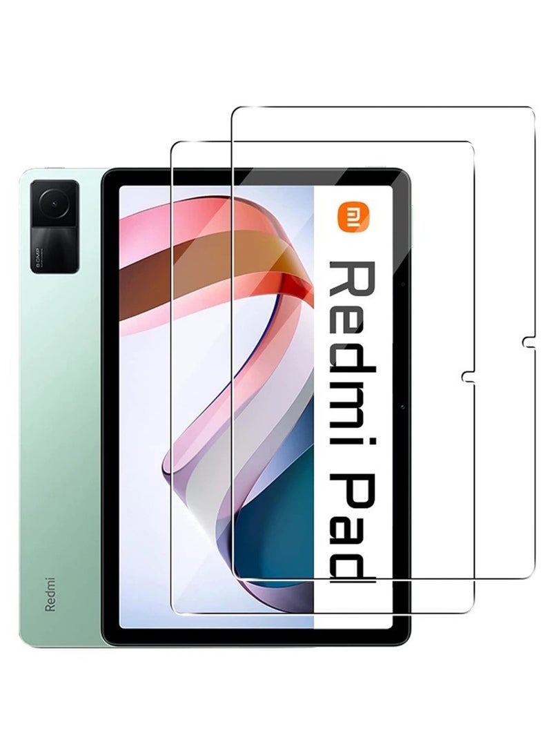 2 Pieces Tempered Glass Screen Protector For Xiaomi Redmi Pad 10.6 Inch 2022 Clear