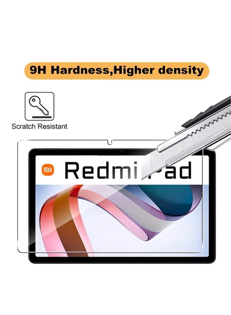 2 Pieces Tempered Glass Screen Protector For Xiaomi Redmi Pad 10.6 Inch 2022 Clear
