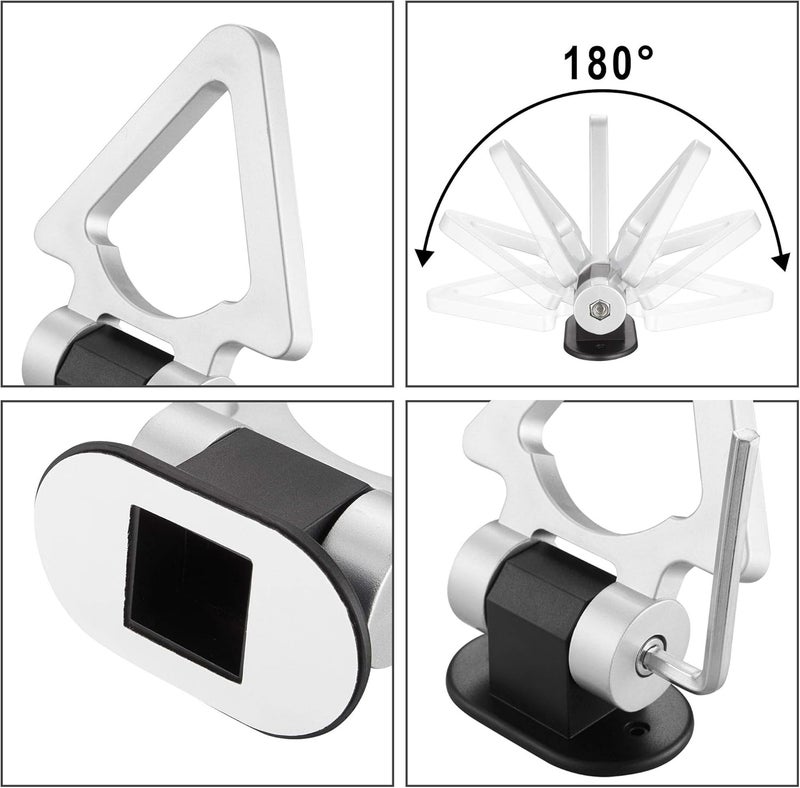 TOMALL خطاف سحب السيارة الفضي من TOMALL - خطاف زينة عالمي على شكل V بأسلوب سباق لسيارة البمبري - Image 3