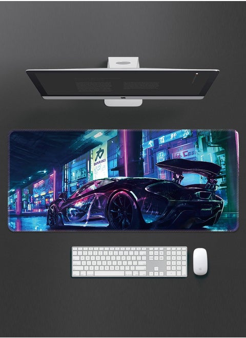 Large Gaming Mouse Pad ,Anti-SkidMousepad Large Keyboard Mouse Pad DeskMat with Stitched Edges (900*400*3mm)