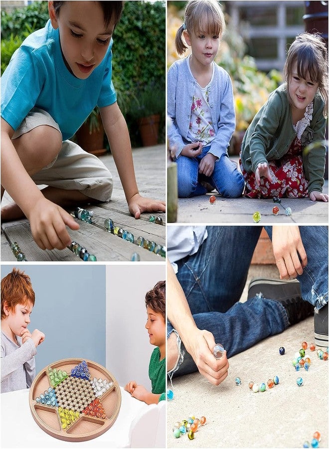 BANDHAL Kancha Glass Pebbles Pack of 100 Multicolor Decorative Stones and Glass Marble for Decoration & Kids Playing Colorful Glass Gems Marbles, Goli, with Swirl Patterns - Image 2