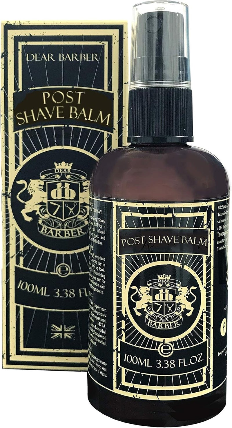 Dear Barber Mens Moisturising POST SHAVE BALM 100ml Soothing Aftershave Balm with Aloe Allantoin and Witch Hazel Reduce Skin Irritation Calms Razor Burn and Hydrates Skin - Image 2