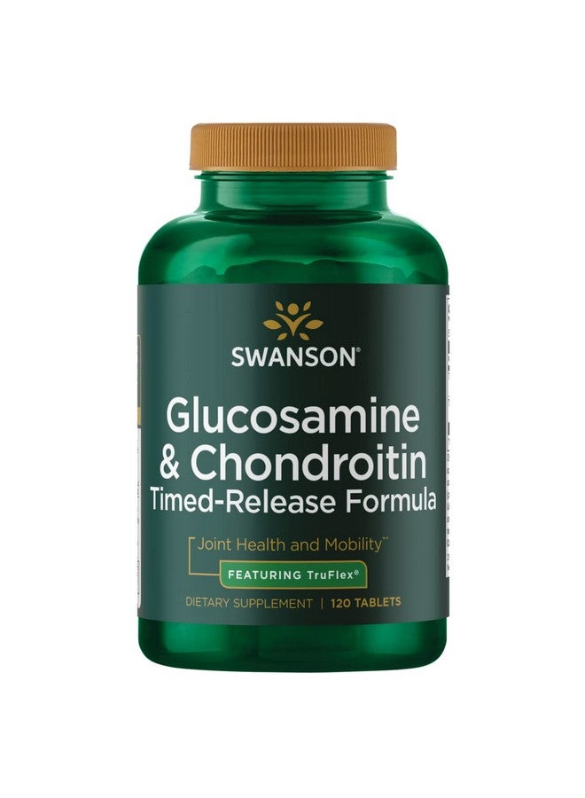 SWANSON Timedrelease Glucosamine & Chondroitin Sulfate 750/600 Milligrams 120 Tabs  - Image 1