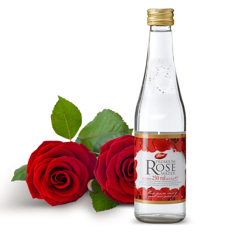 Dabur Rose Water - Rose Water for Skin, Face, Hair, & for Cooking â€“ Nourishing Hydration, Enhances Culinary Creations â€“ Rosewater for Glowing Skin, for Skincare and Beauty Rituals â€“ 250ML - Image 1