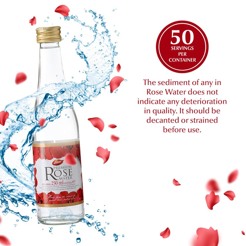 Dabur Rose Water - Rose Water for Skin, Face, Hair, & for Cooking â€“ Nourishing Hydration, Enhances Culinary Creations â€“ Rosewater for Glowing Skin, for Skincare and Beauty Rituals â€“ 250ML - Image 4
