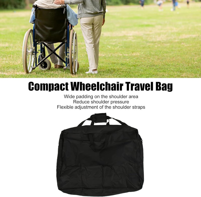 klarako Waterproof Rollator Travel Bag, Portable Storage Carry Bag for Folding Walker Compact Wheelchair with Zipper Closure and Shoulder Bag Design, Suitable for Rollator, Folding - Image 5