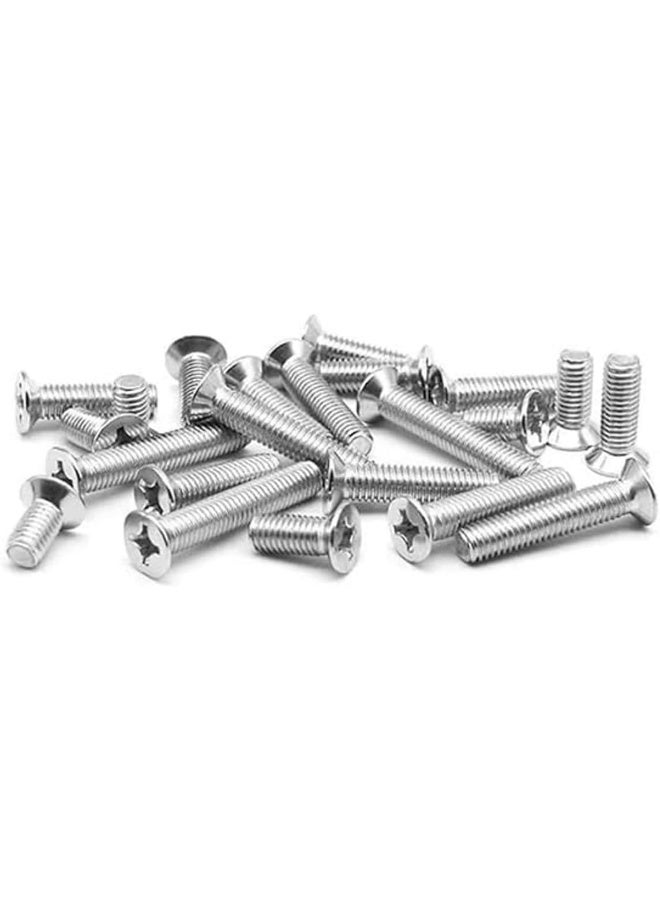 Royal Apex Machine Screw Csk Philip And Countersunk Head For Diy Electrical And Kitchen Furniture Pull Cabinet Door Handles Pack Of 25 M4 X 60 Mm - Image 1