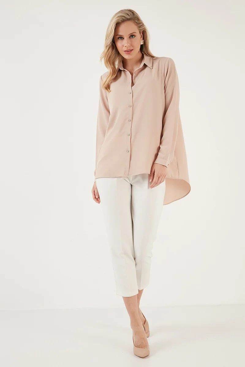 ليلا Relaxed Cut Long Back Shirt Women's Shirt 6118728