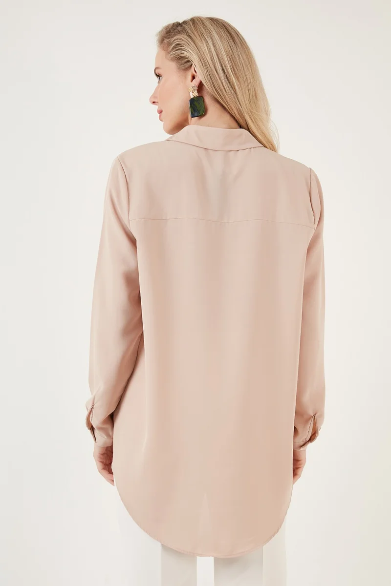 ليلا Relaxed Cut Long Back Shirt Women's Shirt 6118728