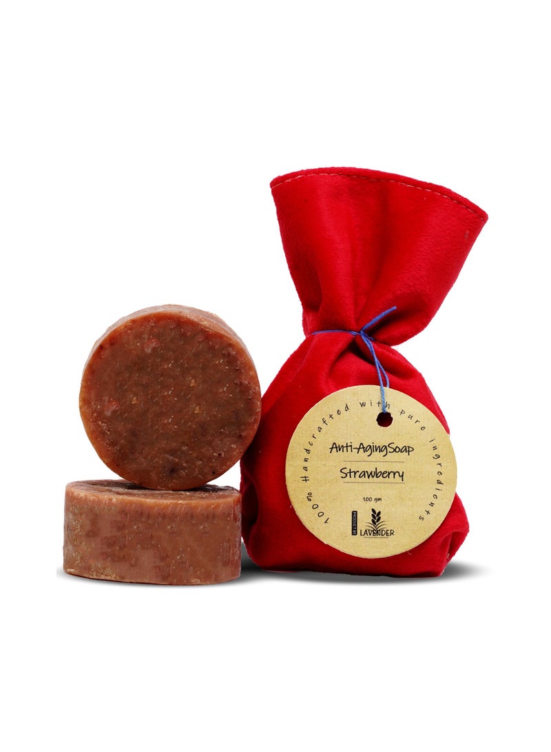 Lavender Natural Strawberry Soap Anti Aging - Image 2