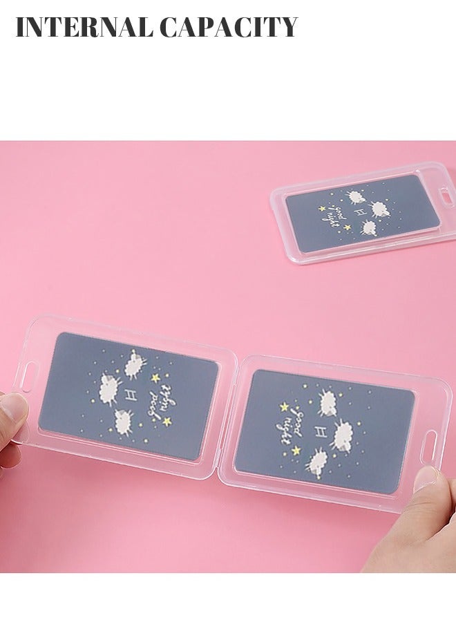 رويس حامل بطاقات للجنسين، حامل حبل قابل للسحب مع خطاف لطيف لبطاقات الهوية الطلابية/وسائل النقل/المترو/العمل/بطاقات الوجبات/بطاقات IC/بطاقات الهوية، أسود - Image 4