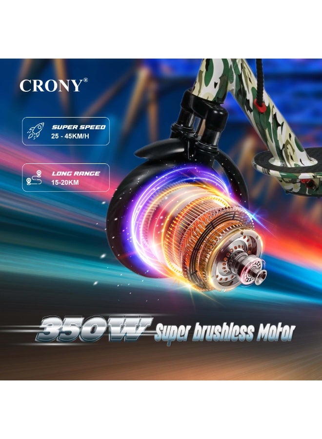 Crony M365 Kids Electric Scooter 500W, 36V 7.8Ah Battery, 25–35km/h Safe Speed, 15–20km Long-Range Ride, Foldable Lightweight E-Scooter for Boys & Girls, Adjustable Handlebar, LED Lights, Strong Frame 120kg Load, Beginner-Friendly Smooth Acceleration, Stable Braking System, Shock-Absorbing Design, Compact Portable Electric Kick Scooter for Teens & Children, M365 APP SEAT With Suspension Street Dance - Image 4