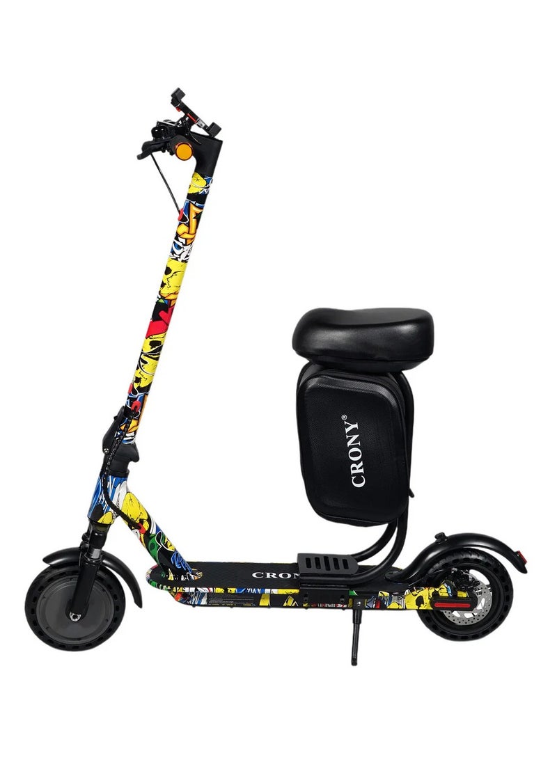 Crony M365 Kids Electric Scooter 500W, 36V 7.8Ah Battery, 25–35km/h Safe Speed, 15–20km Long-Range Ride, Foldable Lightweight E-Scooter for Boys & Girls, Adjustable Handlebar, LED Lights, Strong Frame 120kg Load, Beginner-Friendly Smooth Acceleration, Stable Braking System, Shock-Absorbing Design, Compact Portable Electric Kick Scooter for Teens & Children, M365 APP SEAT With Suspension Street Dance - Image 1