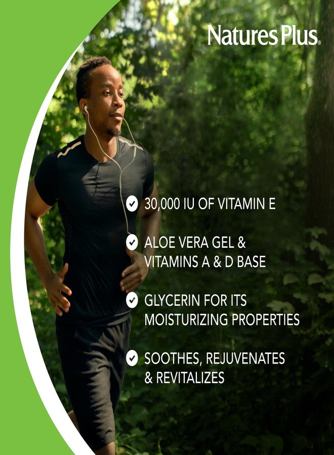 NaturesPlus كريم فيتامين E من ناتشرز بلس - 30,000 وحدة دولية، 2.2 أونصة - يساعد في تخفيف جفاف البشرة، قد يهدئ تهيجات البشرة الطفيفة - مع MSM، الألوة فيرا، فيتامينات A و D - نباتي، نباتي - Image 3