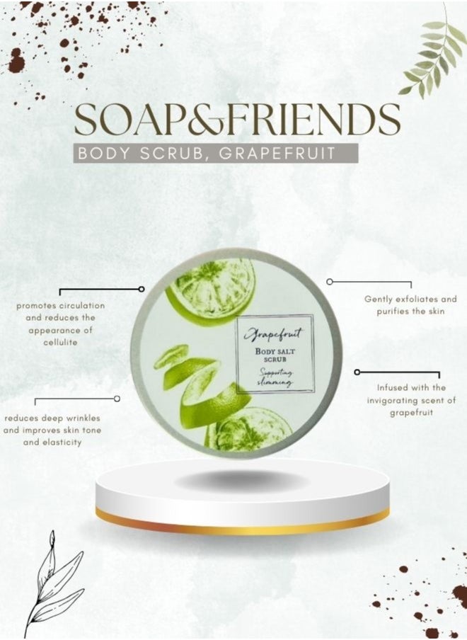 Soap&Friends Soap&Friends Grapefruit Slimming Salt & Sugar Body Scrub - 220g  - Image 2