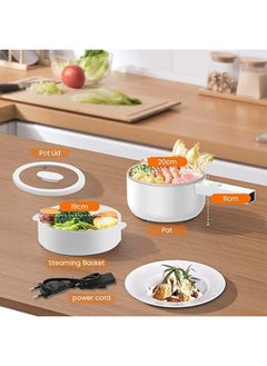 Generic Electric Cooker Pan, Multi Cooking Pot, Electric Rice Cooker & Vegetable Steamer Round Electric Pan  - Image 4