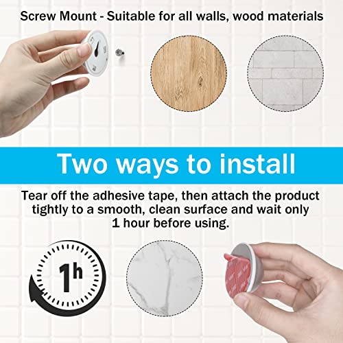 Haoyou Wall Mount Indoor/Outdoor Camera Mounts Compatible for Magnetic Arlo Pro/Arlo Pro 2 Camera and SimpliSafe Outdoor Security Camera (2 Pack Silver) - Image 5