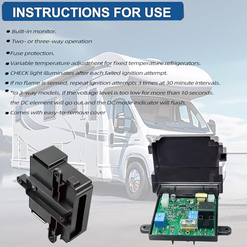 Satiooog 3316348.900 RV Fridge Control Board Fit for Dometic DM2652 RM2652 RM2852 etc Refrigerator Fridge 3316348.000 RV Refrigerator Parts Fridge Circuit Board Power Module Board - Image 3