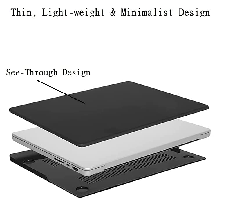 Midkart Compatible with MacBook Pro 16 Inch Case M5 M4 M3 M2 M1 Release 2026-2021 A3429 A3428 A3403 A3186 A2991 A2780 A2485 Pro/Max Chip Hard Shell Cover Keyguard & Dust Plugs, Matte Smoke Black - Image 4