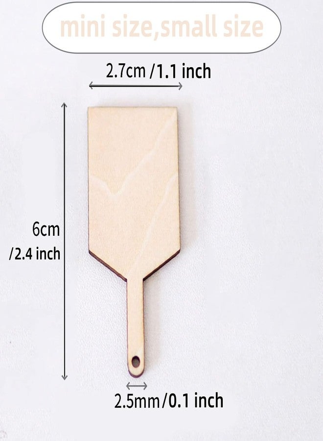 Khakho 30 Pcs Mini Wooden Cutting Board with Handle,Unfinished Wood Blank Cutting Board, Paddle Chopping Board Small Kitchen Serving Board for Kitchen DIY Decor (Wooden) - Image 4