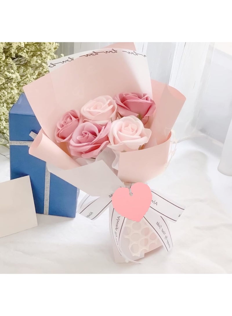 Luckam 100Pcs Heart Shaped Gift Tags, Pink Present Tags with String, Blank Hanging Labels for Valentine's Day Presents, Wedding Favors, Birthday Party Wrapping, Christmas Gift Decorations - Image 3
