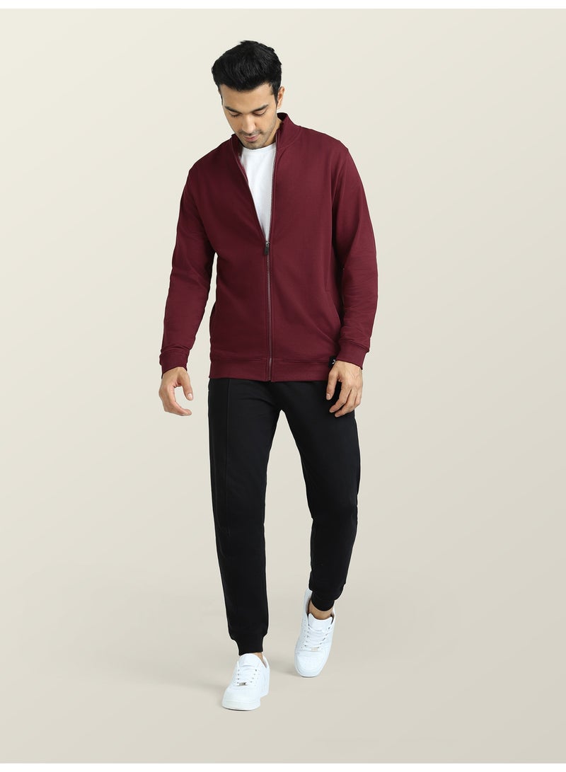 اكس واي اكس اكس جاكيت كروز للرجال مصنوع من قطن تيري الفرنسي بقصّة عادية وسحّاب كامل وجيوب جانبية - Image 5