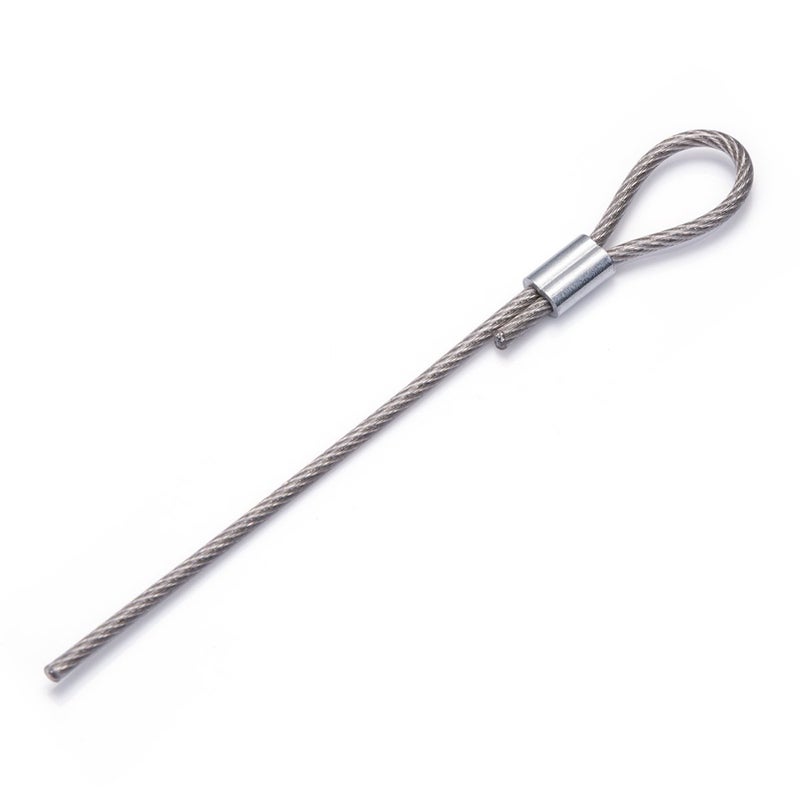 Petutu 1/16" (1.5â€“2.0mm) Aluminum Crimping Loop Sleeve 200PCS, Cable Ferrule Wire Rope Sleeves - Image 3