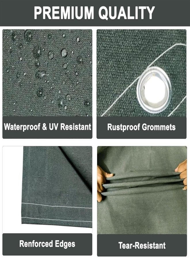 SR TRENDS 700 GSM Waterproof Tarpaulin | Durable, UV-Resistant Tarp for Outdoor, Construction & Camping (Grey, 2.5 x 2.5 FT) - Image 4