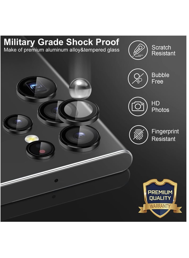Camera Lens Protector Compatible with Samsung Galaxy S22 Ultra (2022), Scratch-Resistant Ultra-Thin Tempered Glass with Aluminum Edge - Image 5