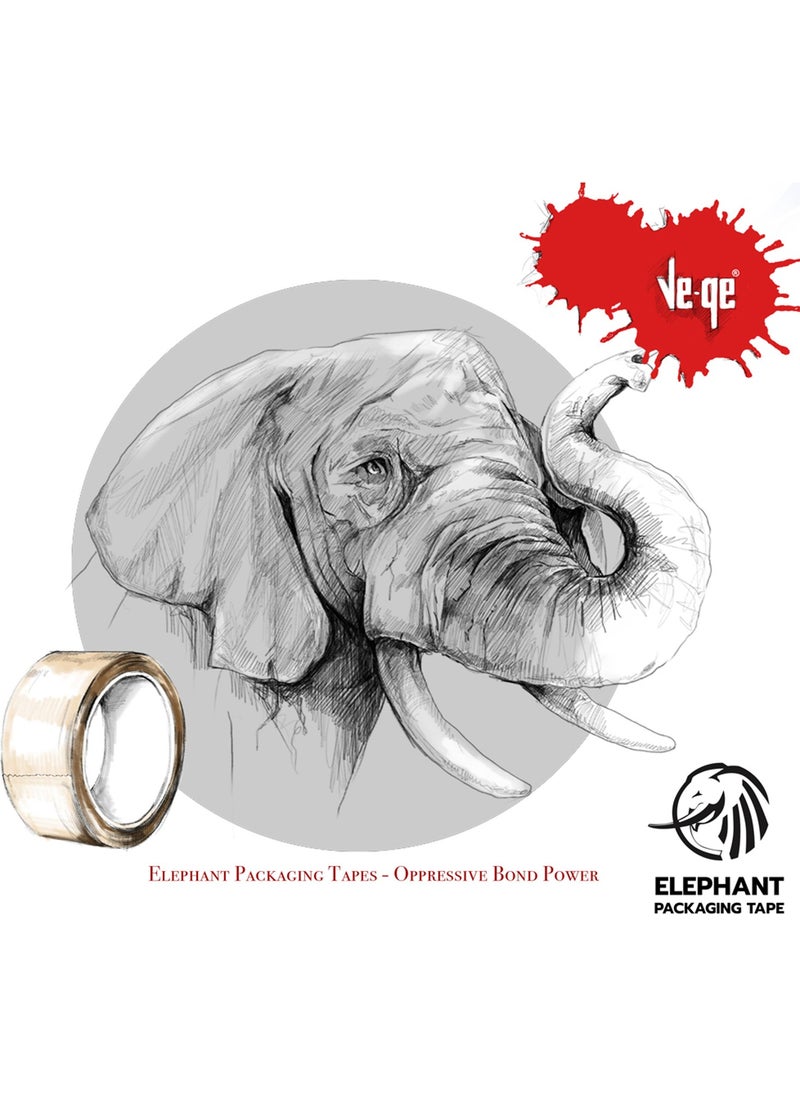 Ve-Ge Vege Duct Tape 45X100 Transparent Elephant 6 Pieces  - Image 5