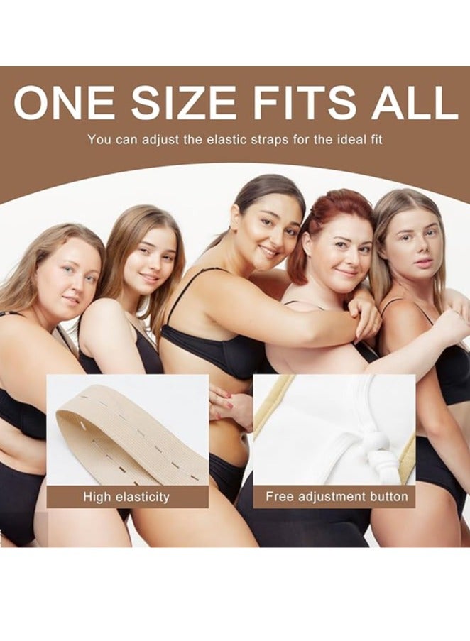 Generic 4 Pcs Castor Oil Pack Wrap Organic Cotton for Liver Detox, Stomach, Belly, Neck, Breast & Entire Body, Reusable Pads Kit for Hot/Cold Compress with Adjustable Elastic Strap, Waterproof & Anti Oil Leak  - Image 3