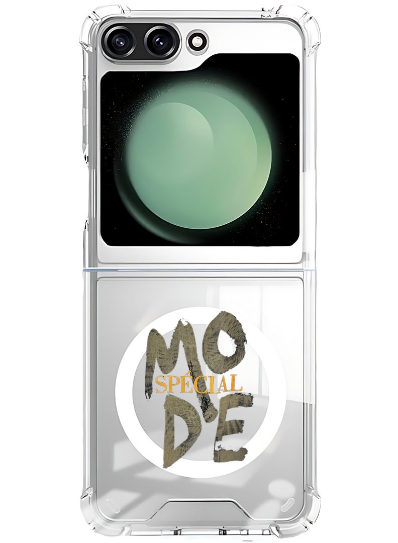 Theodor Magnetic Case for Samsung Galaxy Z Flip 6 Compatible with MagSafe Wireless Charging, Shockproof Phone Bumper Cover Mode special - Image 1