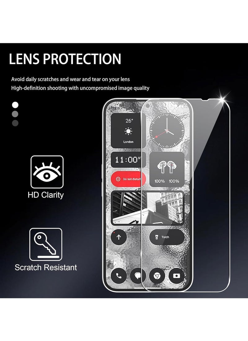 General Nothing Phone 2a 2024 Screen Protector, Tempered Glass, Full Coverage 9H Hardness Anti-Scratch No Bubbles HD Clear Tempered Glass  - Image 3