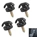 Zosgrew 4 PCS Car Cargo Net Hooks RustProof Luggage Net Hooks MultiFunctional Tie Down Hanging Fastener Universal for Most Cars SUVs Trucks Black - Image 2