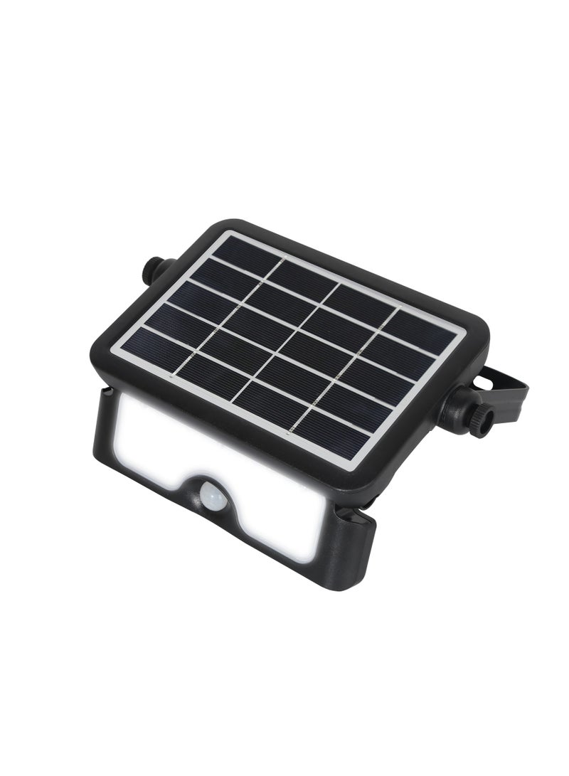 رافيد كشاف شمسي رافيد كومفورت لايف 5 واط LED إضاءة خارجية مع حساس حركة مقاوم للماء IP65 يعمل بالطاقة الشمسية تثبيت جداري و اسود - Image 1