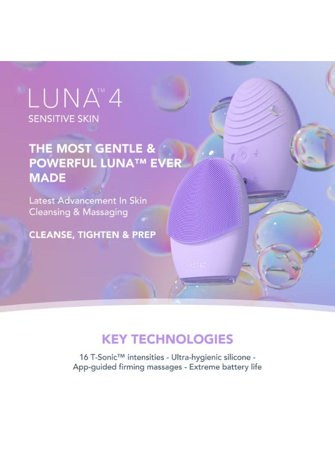 FOREO FOREO LUNA 4 Smart Facial Cleansing and Firming Massage Device - Sensitive Skin  - Image 2
