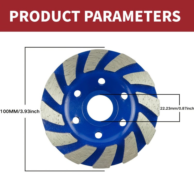 1PC Concrete Turbo Diamond Grinding Wheel - Image 2
