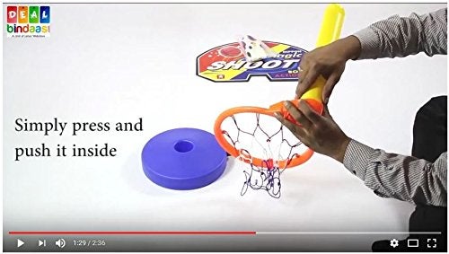 Nippon Kid's Plastic Basket Ball Kit with 5 Level Adjustable Stand for 2-6 Years (LW-NT019_OG, Multicolour) - Image 5