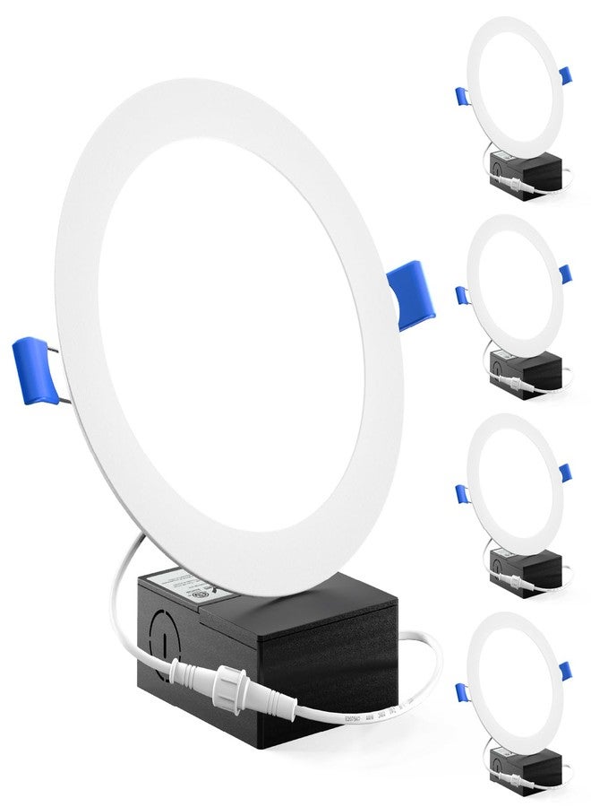 صنكو لايتنغ مصابيح سقفية غائرة من Sunco مقاس 6 بوصات LED، بدون علبة، رفيعة مع صندوق توصيل، 850 لومن، 14 واط (ما يعادل 100 واط)، 4000 كلفن أبيض بارد، قابلة للتعتيم، رفيعة للغاية، عمر افتراضي 50000 ساعة، حاصلة على شهادة ETL، عبوة من 4 مصابيح. - Image 1