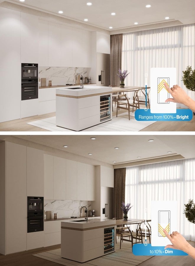 صنكو لايتنغ مصابيح سقفية غائرة من Sunco مقاس 6 بوصات LED، بدون علبة، رفيعة مع صندوق توصيل، 850 لومن، 14 واط (ما يعادل 100 واط)، 4000 كلفن أبيض بارد، قابلة للتعتيم، رفيعة للغاية، عمر افتراضي 50000 ساعة، حاصلة على شهادة ETL، عبوة من 4 مصابيح. - Image 5