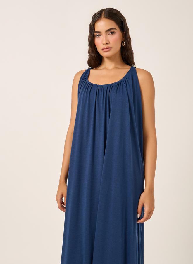 Styli Navy Jersey Dress  - Image 3