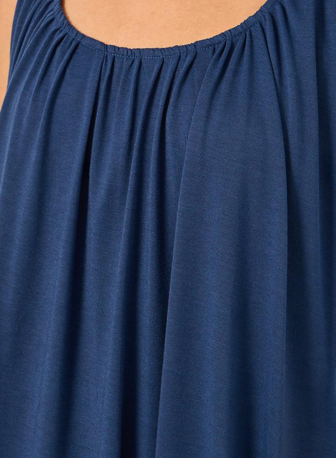 Styli Navy Jersey Dress  - Image 4
