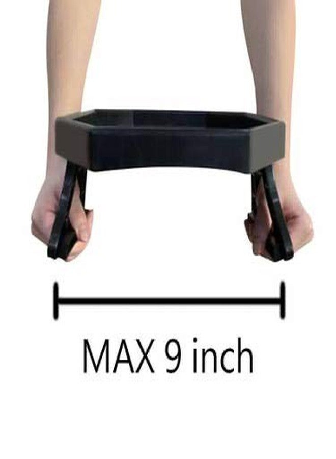 NHD Sofa Armrest Clip Table – No-Slip Couch Tray for Drinks, Snacks, Remote – Adjustable Armchair Table for Living Room, Bedroom, Dorm – Fits Most Armrests (Black) - Image 3